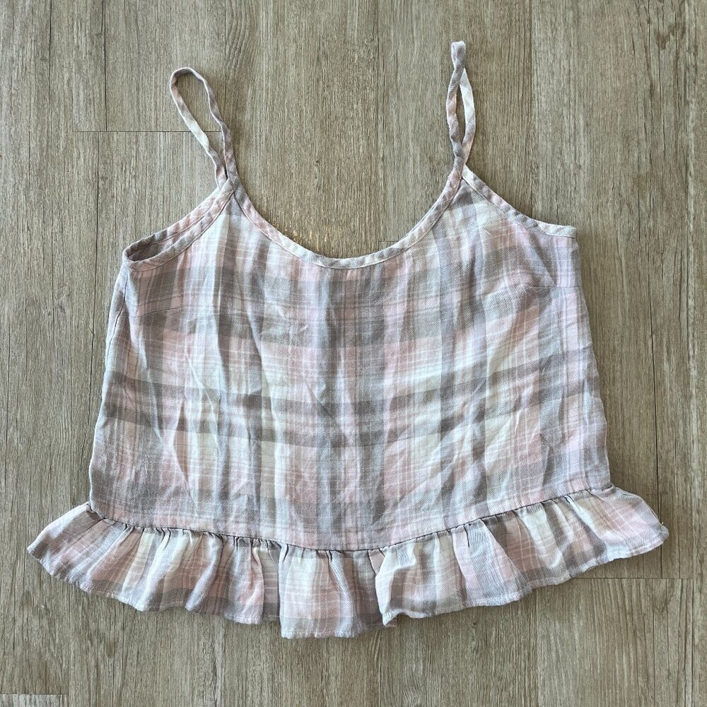 Womens Cloth & Stone Pink/Grey Tank Top - M